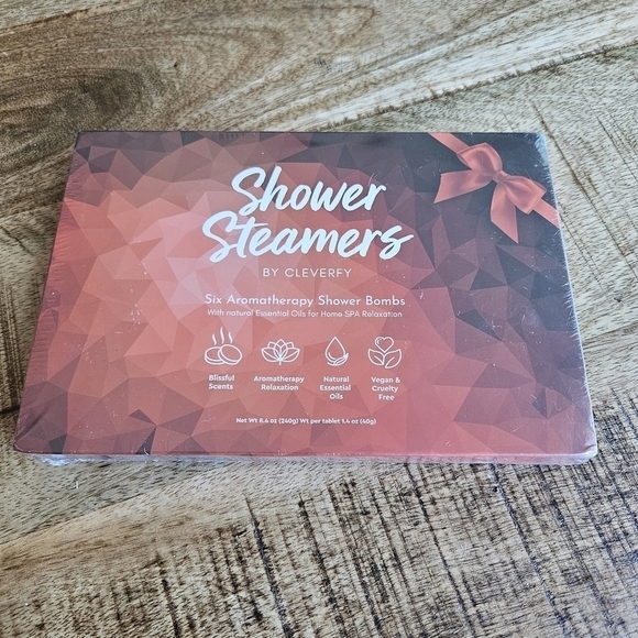 Shower Steamers by Cleverfy 6 Aromatherapy Shower Bombs NWT - Picture 1 of 4